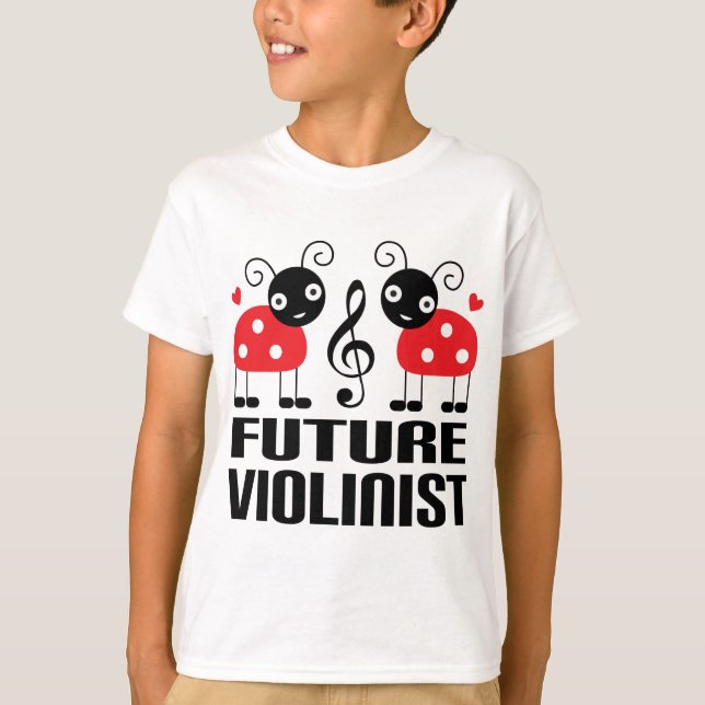 Camiseta A música futura do violinista caçoa o t-shirt (Frente)