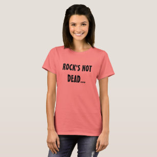 Camiseta A música rock não está morta - enterrada sob a sup