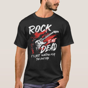 Camiseta A Música Rock Não Está Morta, Está Apenas à Espera