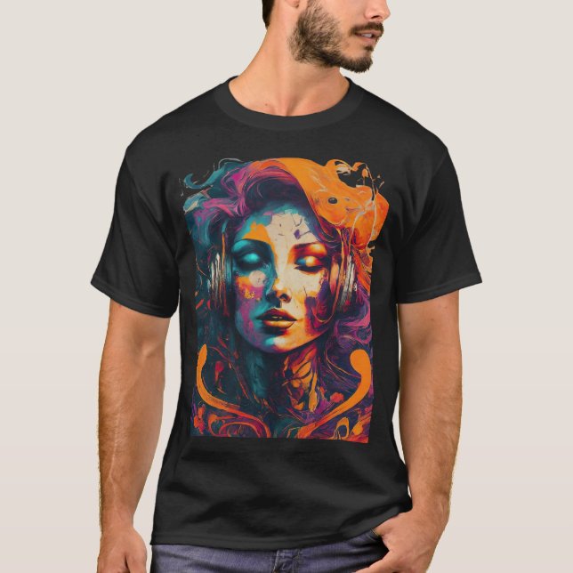 Camiseta A Música Vibes Girl (Frente)
