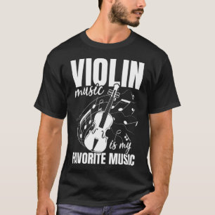 Camiseta A Música Violina É Minha Música Violina Favorita J