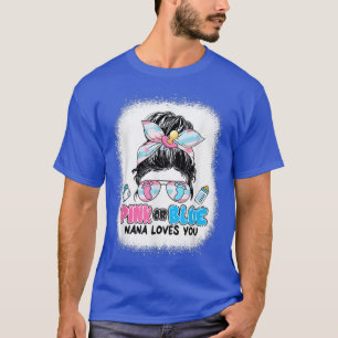 Camiseta A Nana Rosa Ou Azul Ama-Te A Vaga Do Gênero De Arm