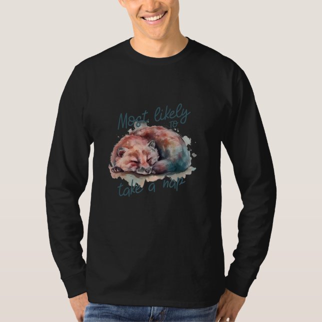 Camiseta A Nap Vex Quirky and Fun Sleepyheads Sloth Fans (Frente)