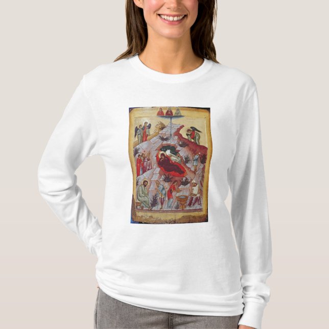 Camiseta A natividade, ícone do russo, século XVI (Frente)