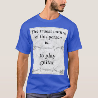 Camiseta A natureza a mais verdadeira: guitarrista da