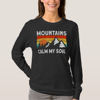 Camiseta A Natureza Calma Minha Alma Montando Hikin