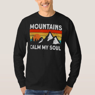 Camiseta A Natureza Calma Minha Alma Montando Hikin