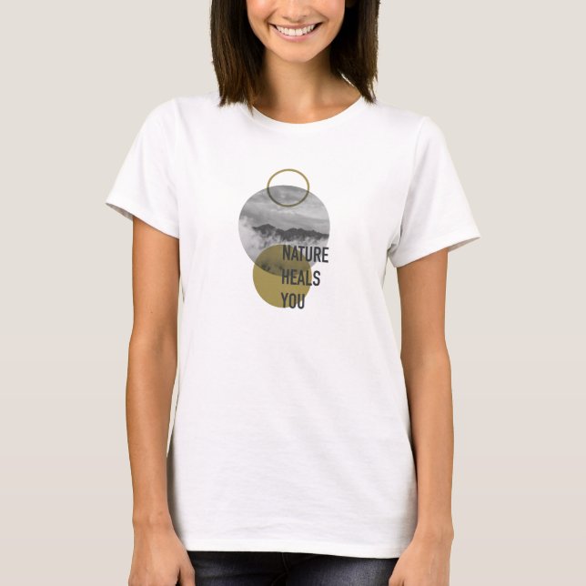 Camiseta A Natureza Cuida de Você (Frente)