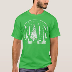 Camiseta A Natureza da Vida Selvagem da Neve Amadurece a Na