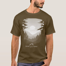 Camiseta A Natureza É A Minha Testemunha De Floresta Gráfic