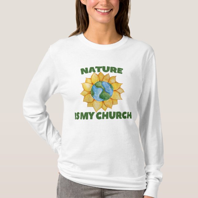 Camiseta A natureza é minha Igreja (Frente)