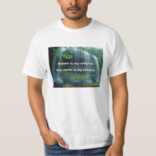 Camiseta A natureza é minha religião