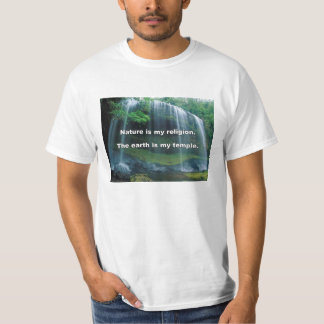 Camiseta A natureza é minha religião