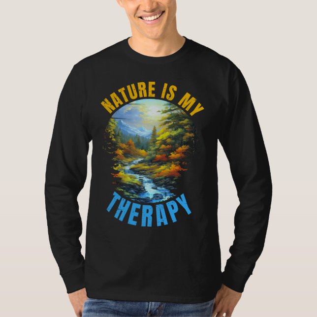 Camiseta A natureza é minha terapia (Frente)
