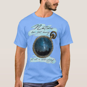 Camiseta A Natureza Não Apressa Lao Tzu