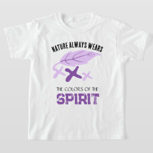Camiseta "A Natureza Sempre Usa" Folha