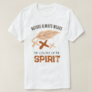 Camiseta "A Natureza Sempre Usa" Folha