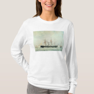 Camiseta A navio de guerra francesa, "La Gloire", 1880