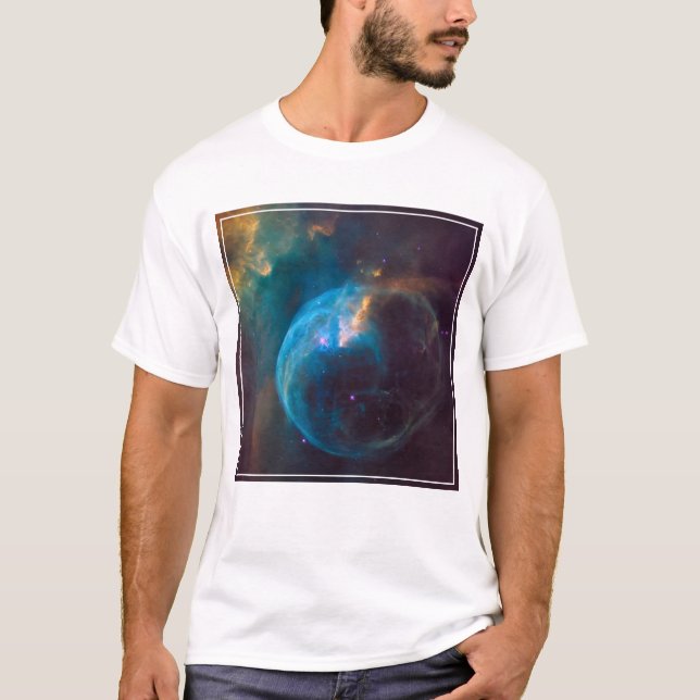 Camiseta A Nebulosa Bubble, Ngc 7635. (Frente)