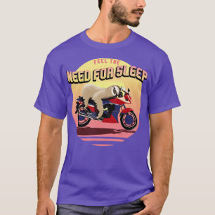 Camiseta A Necessidade De Dormir Biker Sloth