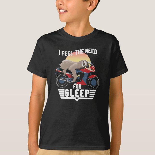 Camiseta A Necessidade De Dormir | Engraçado (Frente)