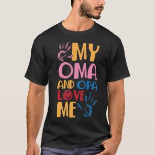 Camiseta A neta alemã Oma e Opa me amam