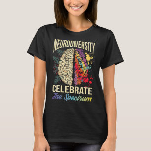 Camiseta A Neurodiversidade Celebra O Autismo Do Espectro E