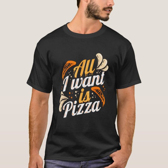 Camiseta A nice Peperoni, Tomato, Olives, Salami Pizza (Frente)
