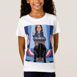 Camiseta A NIECE DE KAMALA HARRIS: T-SHIRT Bela Para Menina