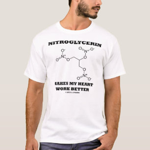 Camiseta A nitroglicerina faz meu trabalho do coração