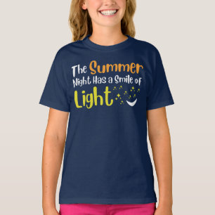 Camiseta A Noite de Verão tem um sorriso de luz