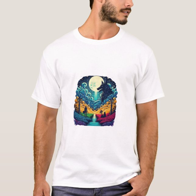 Camiseta A Noite Está Escura (Frente)