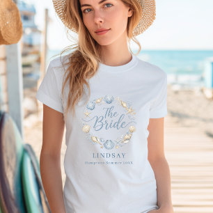 Camiseta A Noiva! Elegante Noiva Praia Concha