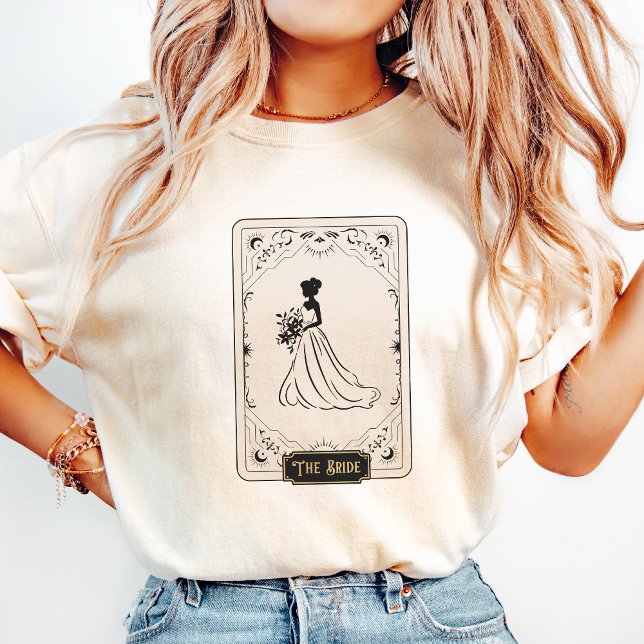 Camiseta A Noiva Tarot Sorte Festa de Despedida de Solteira (Criador carregado)
