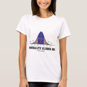 Camiseta A normalidade ilude-me (o humor das estatísticas)