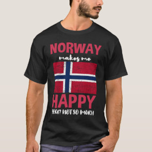 Camiseta A Noruega Faz-Me Feliz Com Você