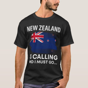 Camiseta A Nova Zelândia Está Ligando E Eu Tenho Que Ir Par