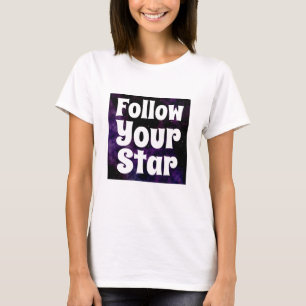 Camiseta A novidade da moda feminina SEGUE sua estrela
