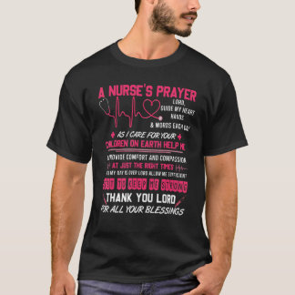 Camiseta A Nurse's Prayer T Shirt, Cool Nurse