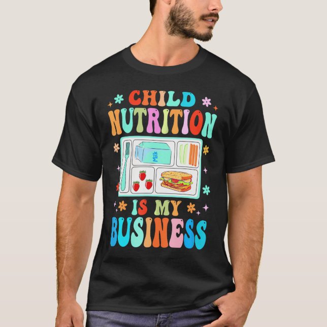 Camiseta A Nutrição Infantil É A Minha Almoçada Lady Cafete (Frente)