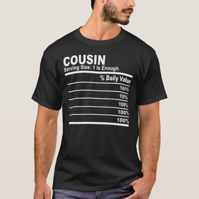 Camiseta A nutrição primo fatos personalizam adjetivos (Frente)