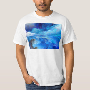 Camiseta A nuvem abstrato do SlipperyJoe trabalho de arte c