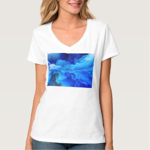 Camiseta A nuvem abstrato do SlipperyJoe trabalho de arte c