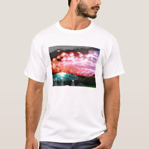 Camiseta A nuvem da bolha Remix a coleção do ruído branc