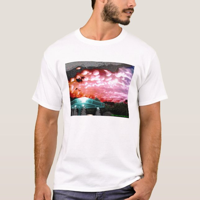 Camiseta A nuvem da bolha Remix a coleção do ruído branco (Frente)