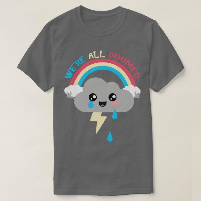 Camiseta A Nuvem De Kawaii Estava Toda Morta (Frente do Design)