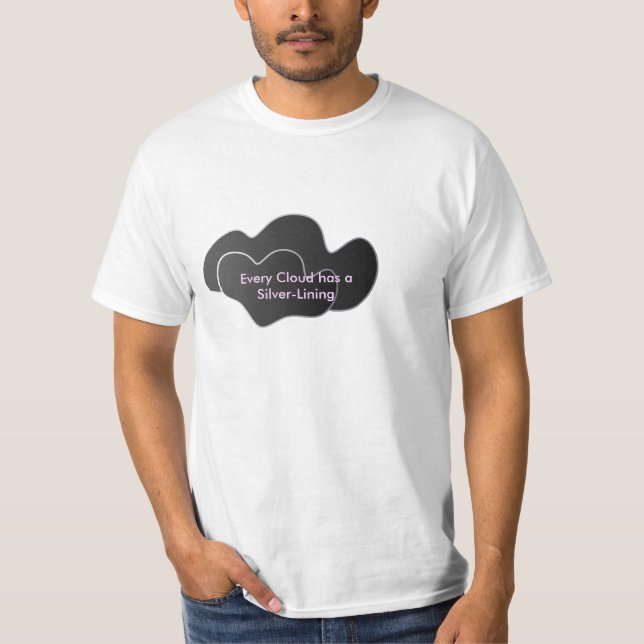 Camiseta A nuvem preta, cada nuvem tem uma fresta de (Frente)