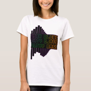 Camiseta A obscuridade bate o CLUBE baixo sujo sujo DJ de