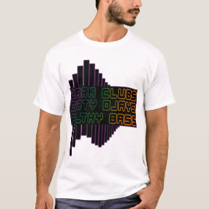 Camiseta A obscuridade bate o CLUBE baixo sujo sujo DJ de