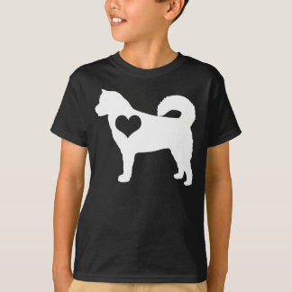 Camiseta A obscuridade do coração do Malamute do Alasca